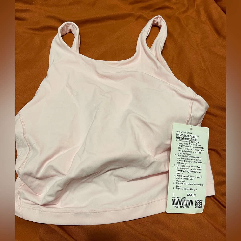 Lululemon high neck tank size 8